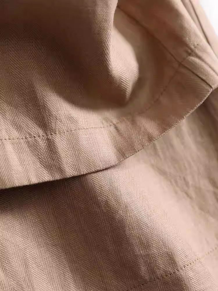 Tencel Linen Wide Leg Pants High Waist Lightweight Summer Commute Women - Image 4